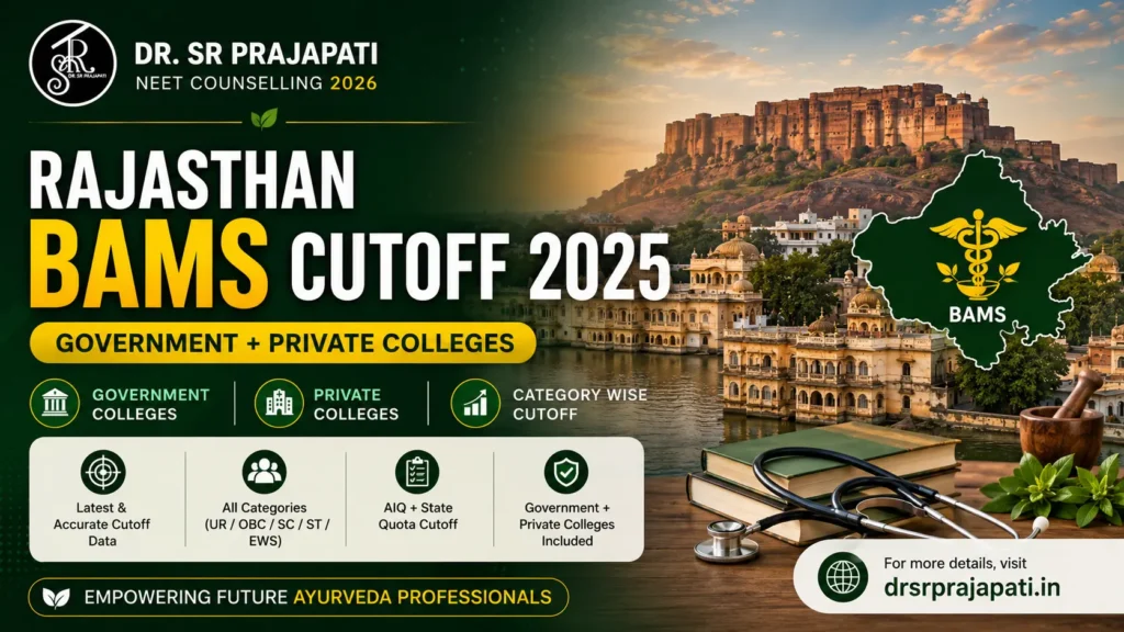 Rajasthan BAMS Cutoff for NEET 2025