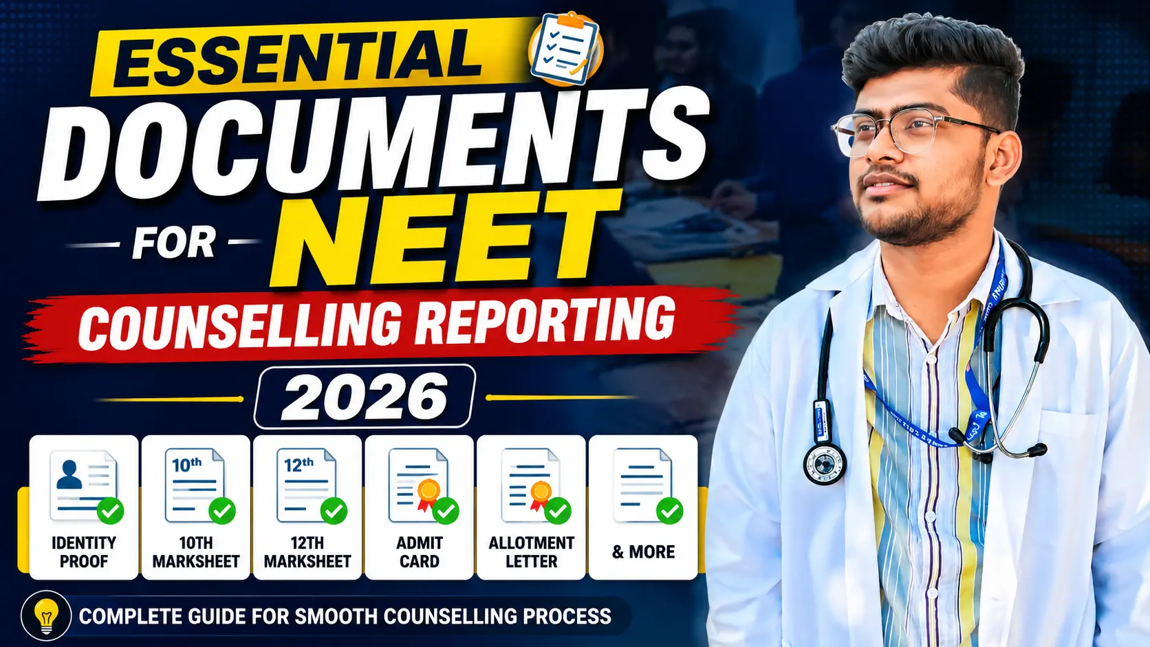 documents required for neet counselling 2025
